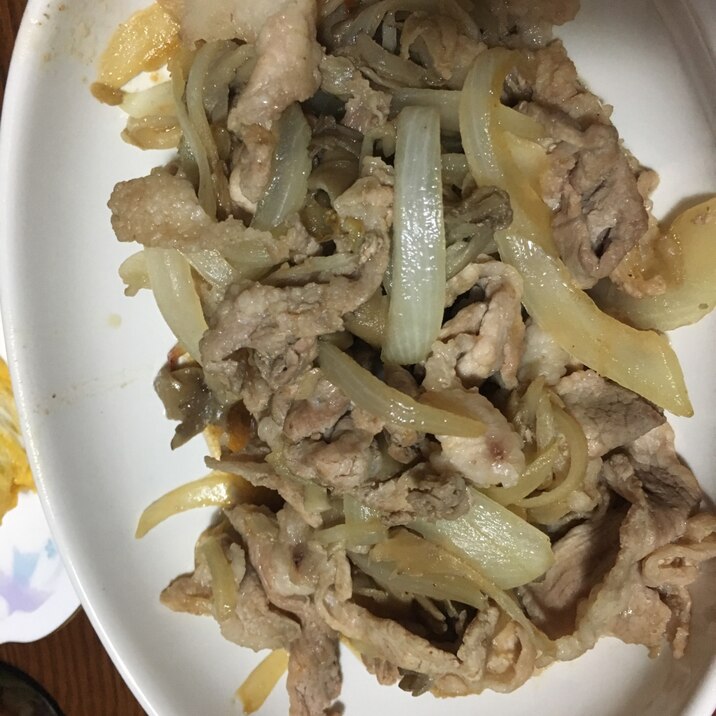 簡単肉野菜炒め